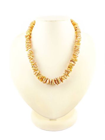 Natural Raw Amber Beaded Necklace, image 