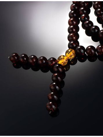 Cherry Amber Buddhist Prayer Beads, image , picture 4