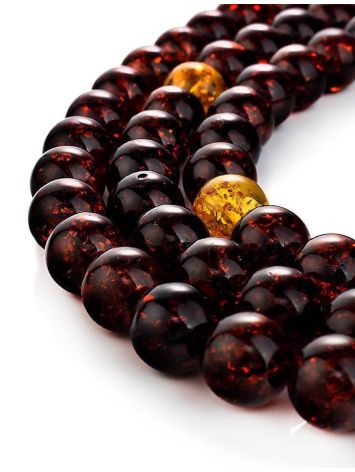 Cherry Amber Buddhist Prayer Beads, image , picture 5
