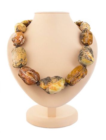 Raw Amber Bead Necklace The Indonesia, image 