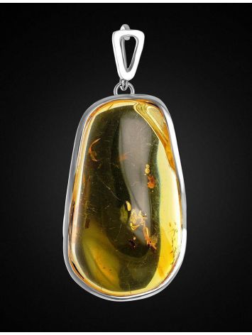 Amber Pendant In Sterling Silver With Inclusions The Clio, image , picture 5