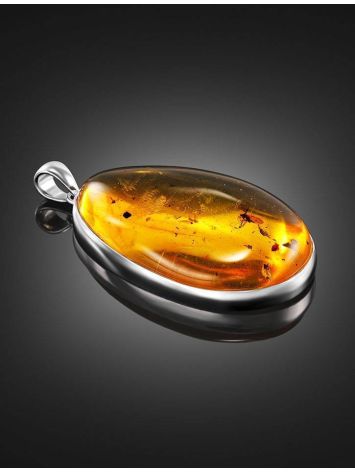 Amber Pendant In Sterling Silver With Inclusion The Clio, image , picture 2