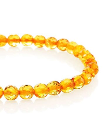Faceted Amber Beaded Bracelet The Prague, image , picture 3