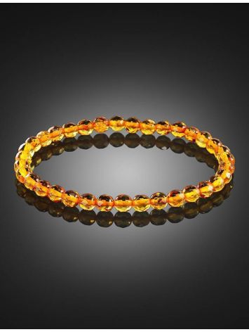 Faceted Amber Beaded Bracelet The Prague, image , picture 2
