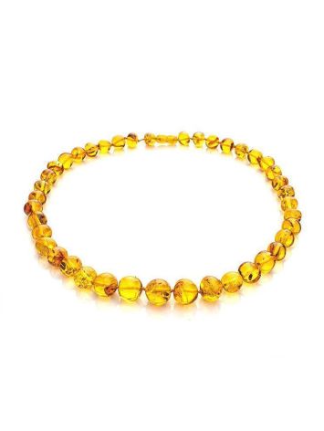 Lemon Amber Beaded Necklace, image , picture 3