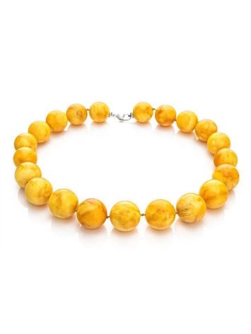 Vintage Style Amber Ball Beaded Necklace, image , picture 4