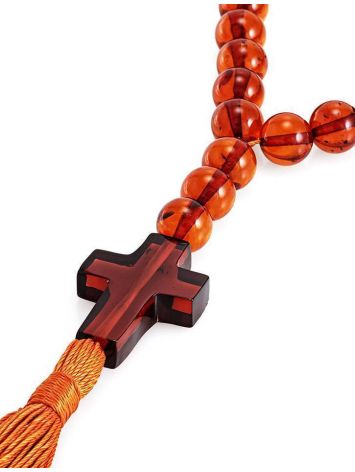 Orthodox 33 Cognac Amber Prayer Beads, image , picture 3