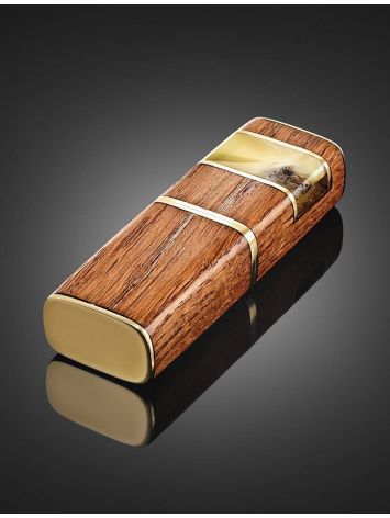 16 Gb Handcrafted Amber Flash Drive With Wood The Indonesia, image , picture 2