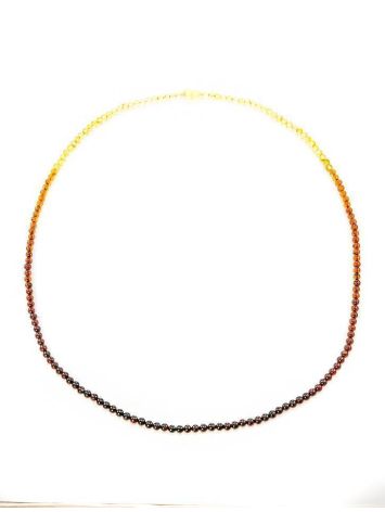 Extra Long Two-Toned Amber Beaded Necklace The Prague, image , picture 4