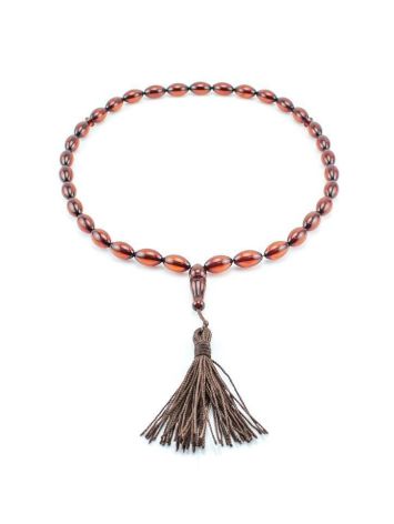 33 Cherry Amber Islamic Prayer Beads, image , picture 3