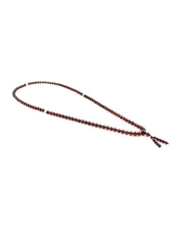 108 Cherry Amber Mala Beads With Dangle, image , picture 6