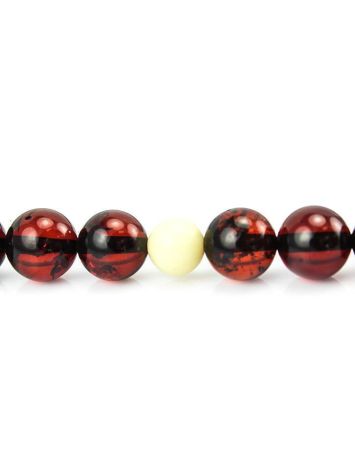 108 Dark Cherry Amber Mala Beads With Dangle, image , picture 6