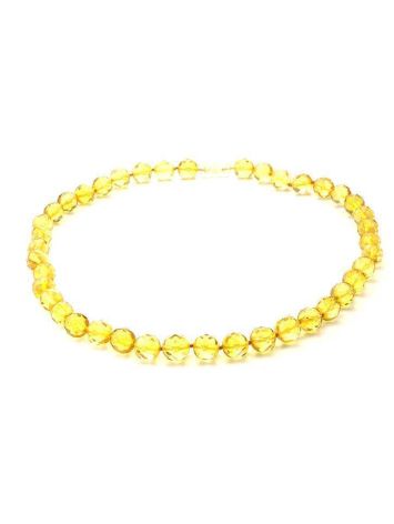 Faceted Amber Ball Beaded Necklace The Prague, image , picture 4