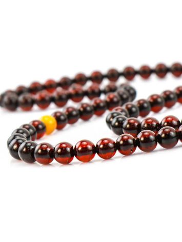 Cherry Amber Buddhist Prayer Beads, image , picture 3