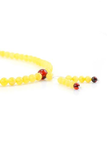 Butterscotch Amber Buddhist Prayer Beads, image , picture 8