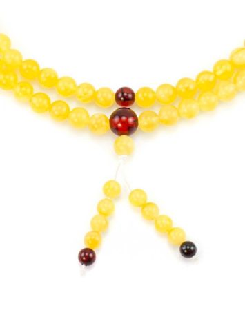 Butterscotch Amber Buddhist Prayer Beads, image , picture 3