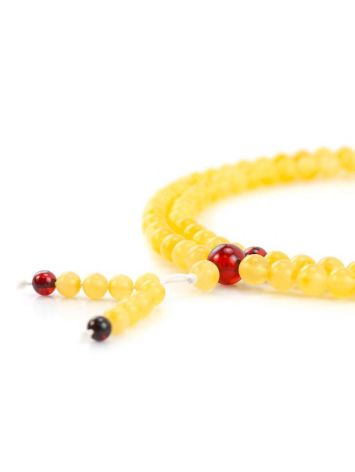 Butterscotch Amber Buddhist Prayer Beads, image , picture 2