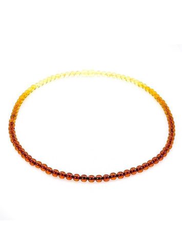 Two Toned Amber Beaded Necklace The Prague, image , picture 7