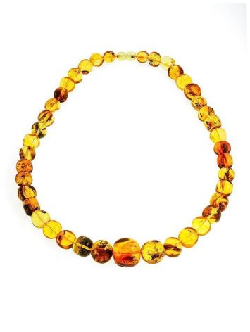 Exclusive Amber With Inclusions Beaded Necklace, image , picture 7