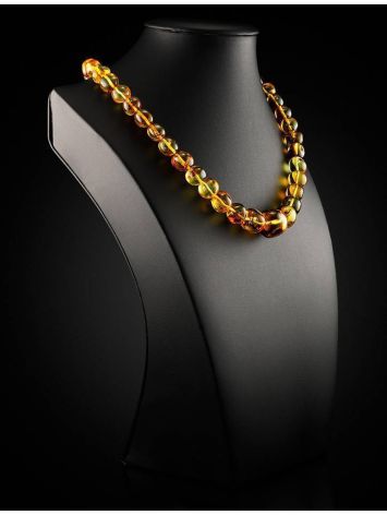 Exclusive Amber With Inclusions Beaded Necklace, image , picture 2