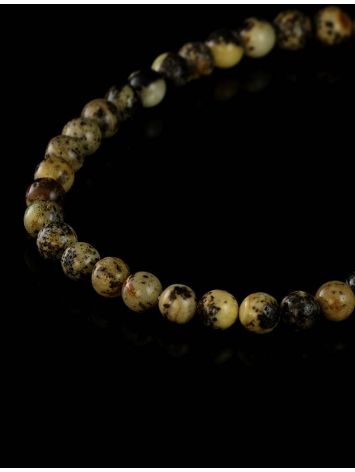 Ethnic Style Amber Ball Beaded Necklace The Meteor, image , picture 2