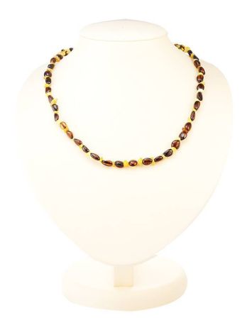 Multicolor Amber Beaded Necklace, image 