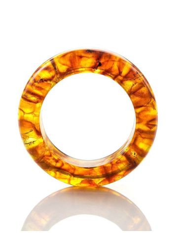Natural Amber Band Ring The Magma, Ring Size: 5 / 15.5, image , picture 4