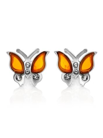 Amber Butterfly Studs The April, image 