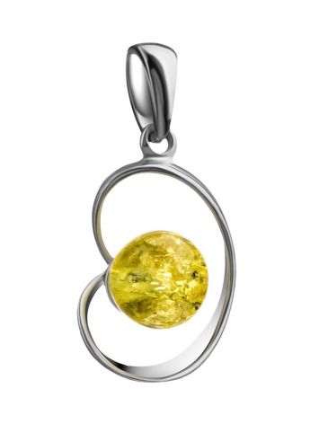 Baltic Amber Pendant In Sterling Silver The Leia, image 