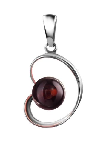 Baltic Amber Pendant In Sterling Silver The Flamenco, image 