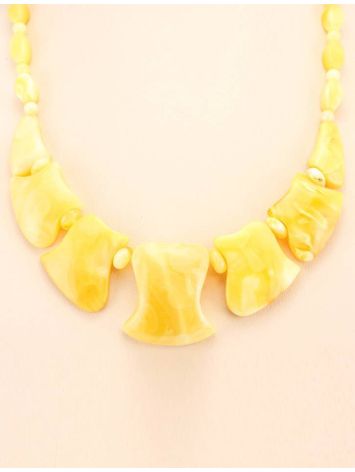 Cloudy Honey Amber Necklace, image , picture 5