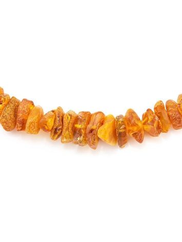 Raw Cut Amber Beaded Necklace, image , picture 3