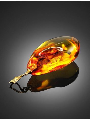 Luminous Amber Pendant With Fly Inclusion, image , picture 4