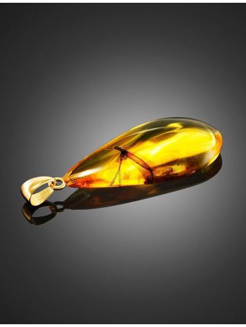 Teardrop Amber Pendant With Insect Inclusion The Clio, image , picture 3