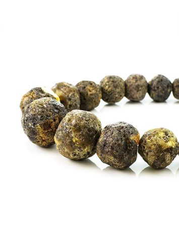 Amber Oversized Ball Beaded Necklace The Meteor, image , picture 5