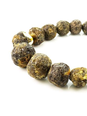 Amber Oversized Ball Beaded Necklace The Meteor, image , picture 3