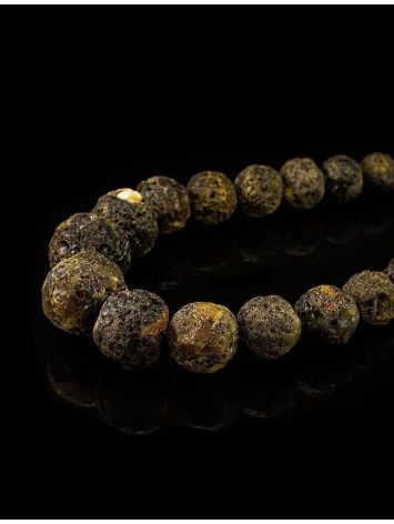 Amber Oversized Ball Beaded Necklace The Meteor, image , picture 2