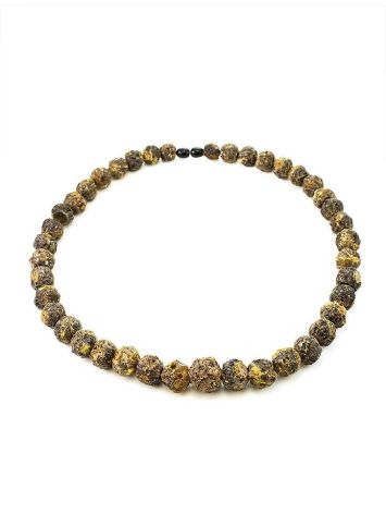 Raw Amber Ball Beaded Necklace The Meteor, image , picture 5