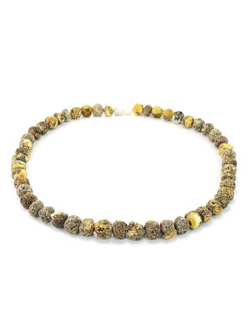 Hammer Cut Amber Beaded Necklace The Meteor, image , picture 4