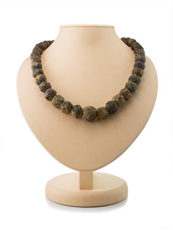 Raw Amber Ball Beaded Necklace The Meteor, image 