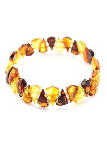 Multicolor Amber Elastic Bracelet, image , picture 3