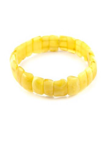 Genuine Honey Amber Stretch Bracelet, image , picture 2