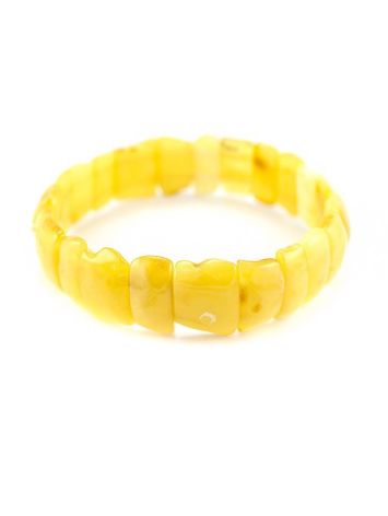 Genuine Honey Amber Stretch Bracelet, image , picture 5