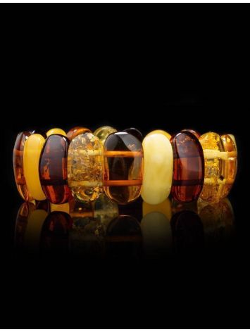 Multicolor Amber Stretch Bracelet, image , picture 2