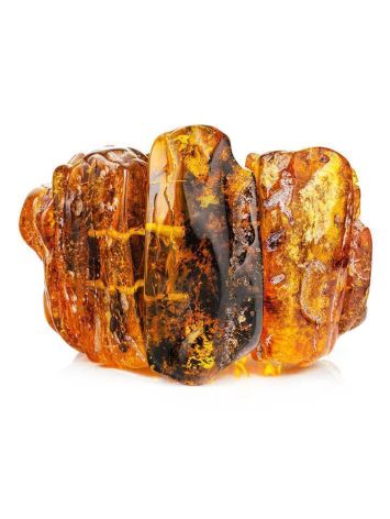Bold Cognac Amber Stretch Bracelet The Volcano, image , picture 3