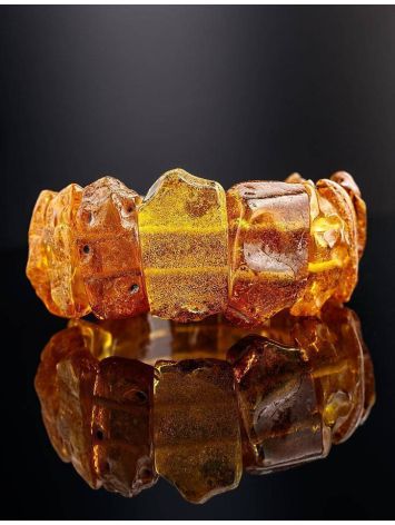 Raw Amber Stretch Bracelet The Volcano, image , picture 2