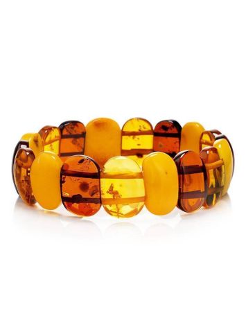 Multicolor Amber Stretch Bracelet, image 