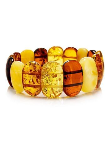 Multicolor Amber Beaded Bracelet, image 