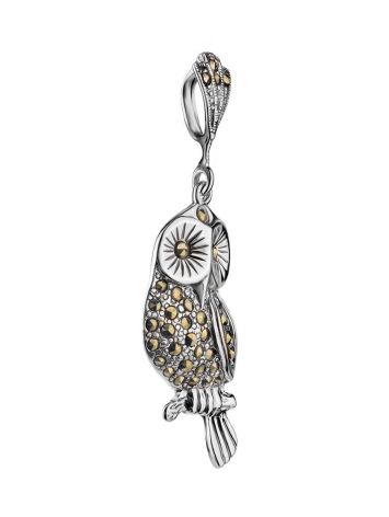 Silver Owl Pendant With Marcasites The Lace, image , picture 3