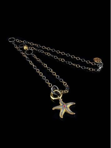 Gold Plated Necklace With Star Shaped Pendant, image , picture 5